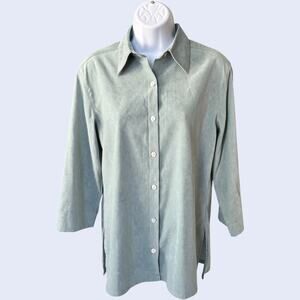 Van Heusen S Classic Button-Up Green Regular